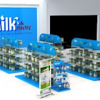 Thi công quầy bán hàng sữa Milk&More